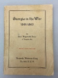 CIVIL WAR UCV CONFEDERATE 1909 GEORGIA IN THE WAR