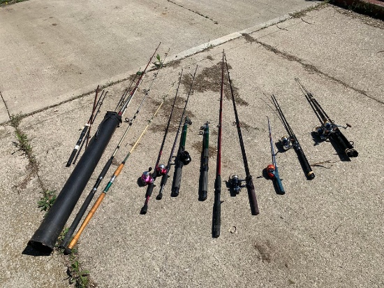 Group of Fishing Poles