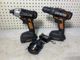 Worx Drills with Batteries and Charger
