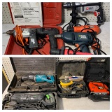 Makita Reciprocating Saw, Black & Decker Jig Saw, Dual Reciprocating Saw & Dewalt Sander