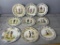 Mixed Set of 8 Quimper Plates France