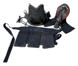 Vintage Fencing Clothing Gear Including Face Mask