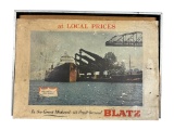 Vintage Framed Paper Blatz Beer Advertising Poster Docks at Cleveland