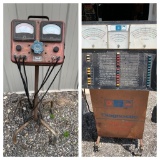 Vintage Automobile Repair Shop Electrical System Diagnostic Tools