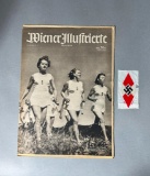 WWII Nazi German Cloth Hitler Youth insignia & 1941 issue of 