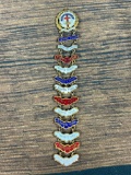 Presbyterian Little System 10K Gold Filled Sunday School Porcelain Pins 14 Years