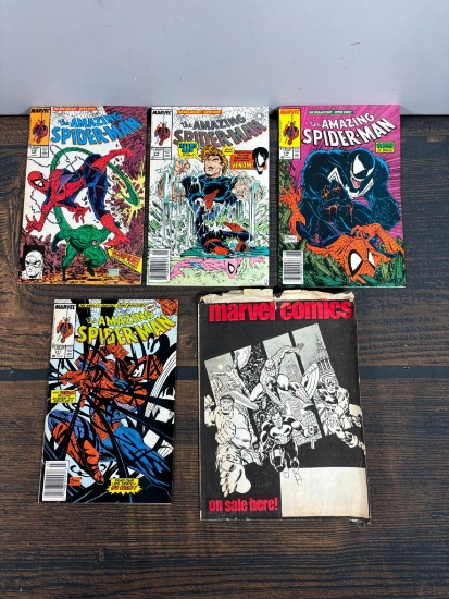 Five Vintage Marvel Comics Amazing Spider-Man First Venom Cover Todd McFarlane Art