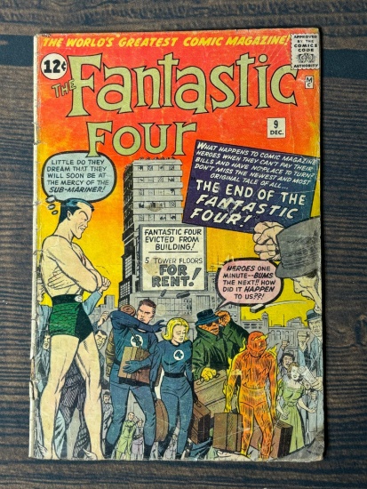 The Fantastic Four, Vol. 1, No. 9, 1962, 12 cents