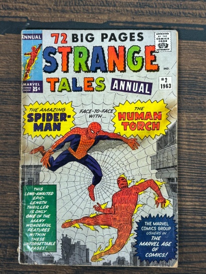 Marvel Comics 25 cents Strange Tales Annual No. 2 1965 Spider-man and Human Torch