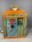 Vintage Tin Lithograph Hasbro GI Joe Headquarters Building With Accessories