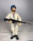 Vintage GI Joe Action Figure With White Coveralls and Accessories