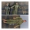 Two Vintage GI Joe Action Figures and Medic Accessories