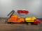 Group of Three Vintage Tonka Toy Trucks; Clam Power Shovel, Dump Truck and Pickup Truck