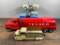 A Large Group of Vintage Trucks and Vehicles including Buddy-L, ERTL, and More