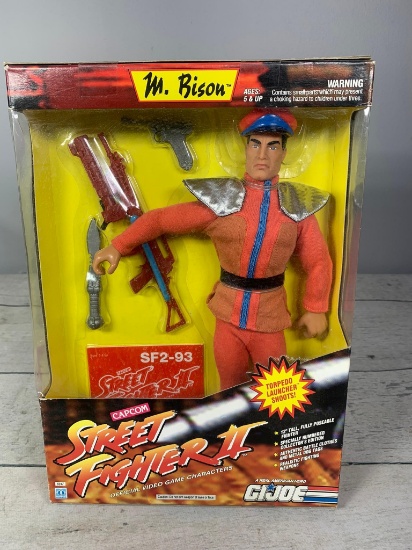 GI Joe Factory Sealed M. Bison Capcom Street Fighter II Action Figure