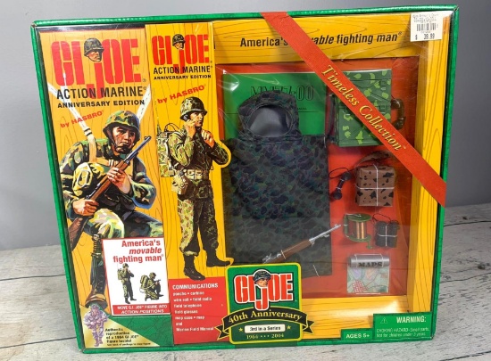 GI Joe Hasbro Factory Sealed 40th Anniversary Edition Action Marine Action Figure and Accessories