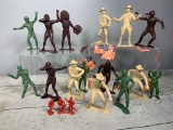 Vintage Group of MARX Cowboys and Indians Figurines and More