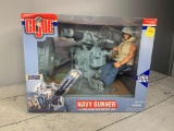 Factor Sealed GI Joe Navy Gunner Action Figure With Anti-Aircraft Gun
