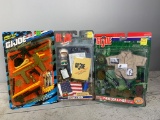Group of Three Factory Sealed GI Joe Accessories Packages