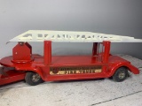 Vintage Buddy-L Made By Moline Pressed Steel Co. Extension Ladder Fire Truck