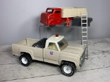 Vintage Tonka Chevron Pickup Truck With Vintage Structo Dump Truck and More