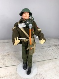 Vintage GI Joe British Commando Action Figure With Accessories