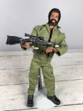 Vintage GI Joe Adventure Team Black Talking Commander Action Figure With Accessories