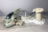 Vintage Star Wars 1981 Kenner Boba Fett Slave 1 With Kenner 1979 Hoth Turret