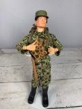 Vintage GI Joe Action Marine Action Figure With Accessories