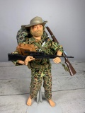 Vintage GI Joe Marine Action Figure With Many Accessories