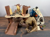 Vintage Star Wars Ewok Village, Darth Vader Loose Star Destroyer, and Rancor Monster