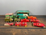 A Large Group of Vintage Cars, Trucks and other Vehicles