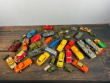 A Large Group Lot of Small Vehicles, Cars, Trucks and More