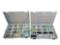 Two Full Plastic Cases of Slot Cars and Some Parts