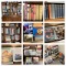 Large Group of Books On, In and Around a Bookshelf