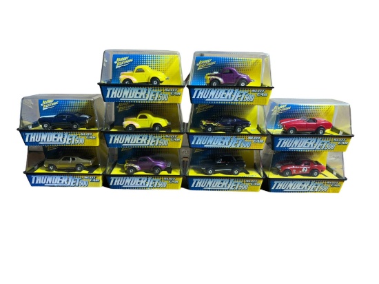 Lot of Ten Johnny Lightning Thunderjet 500 Slot Cars