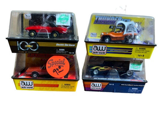 Four Auto World Slot Cars