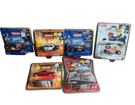 Lot of Carrera Go Slot Cars and Pixar Cars 2 Tow Truck