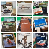 Large Group of Vintage Automobile and Motorcycle Ephemera
