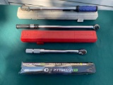 Group of 3 Torque Wrenches Including Kobalt, Proto and Pittsburgh Tool