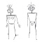Pair of Wrought Iron Human Figural Art Sculptures