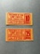 WWII Camp Forrest, Tennessee 10 & 25 Cents POW Camp Scrip - Currency - Chit