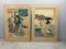 A Pair of Antique Japanese Woodblock Prints