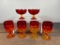 Vintage Westmoreland Glass Compotes and L.E. Smith Glass Goblets