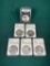 Group Lot of 6 Silver Dollar Coins Including NGC
