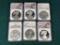 Group Lot of 6 Silver Dollar Coins NGC Including Cameo