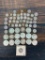 Large Lot assorted Silver Coins Halves, Dimes, plus nickels and more