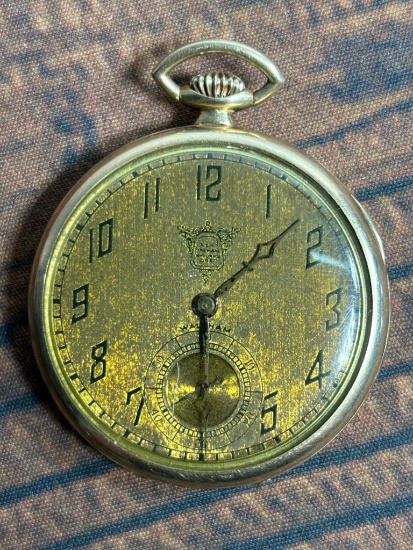 Waltham Pocket Watch 14k gold Case Runs