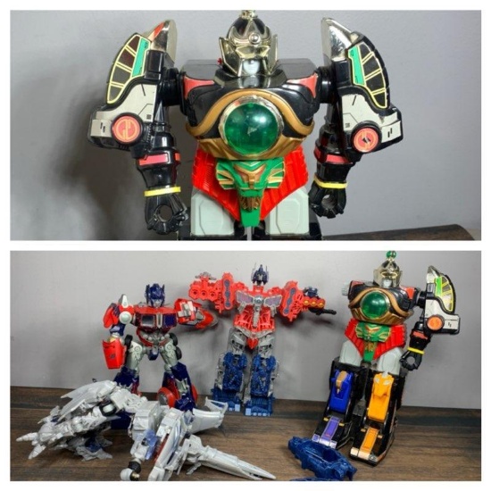 Group of Transformers / Power Rangers toys | Online Auctions | Proxibid