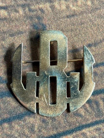 14k gold Political Pin LBJ 5.5 Grams Brooch